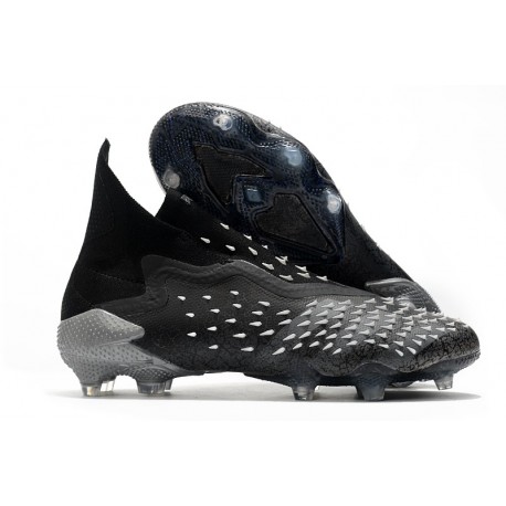 adidas Predator Freak + FG Shoes Core Black Grey Four White