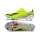 adidas X Ghosted + FG New Soccer Shoes Solar Yellow Core Black