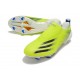 adidas X Ghosted + FG New Soccer Shoes Solar Yellow Core Black