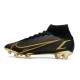 Nike Mercurial Superfly 8 Elite Cleats Black Gold