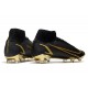 Nike Mercurial Superfly 8 Elite Cleats Black Gold