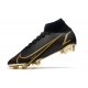 Nike Mercurial Superfly 8 Elite Cleats Black Gold