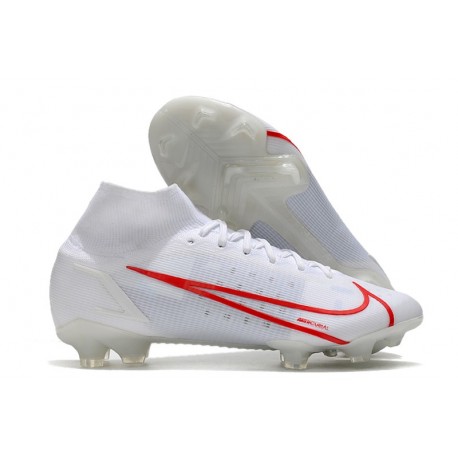 Uitbreiden Samenpersen worm Nike Mercurial Superfly 8 Elite Cleats White Red