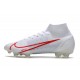 Nike Mercurial Superfly 8 Elite Cleats White Red