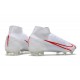 Nike Mercurial Superfly 8 Elite Cleats White Red