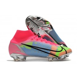 Nike Mercurial Superfly 8 Elite Cleats Pink Blue Green