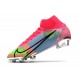 Nike Mercurial Superfly 8 Elite Cleats Pink Blue Green