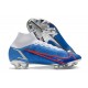 Nike Mercurial Superfly 8 Elite Cleats Blue White Red