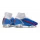 Nike Mercurial Superfly 8 Elite Cleats Blue White Red