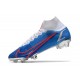 Nike Mercurial Superfly 8 Elite Cleats Blue White Red