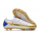 Nike Phantom GT Elite FG ACC Cleats White Gold Blue