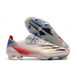 adidas X Ghosted .1 FG Boot White Black Red