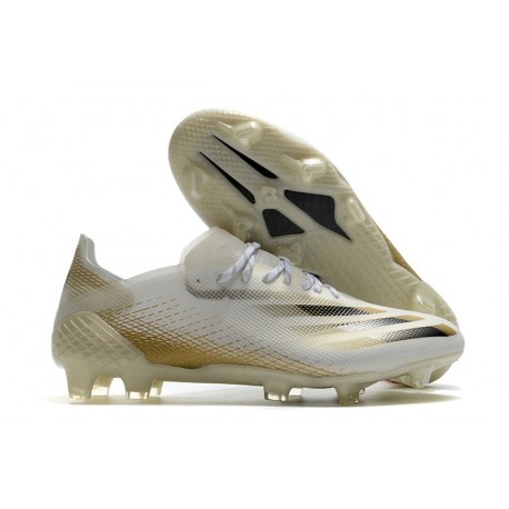 adidas X Ghosted .1 FG Boot White Gold