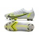 Nike Mercurial Vapor XIV Elite FG White Black Metallic Silver Volt