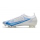 Nike Mercurial Vapor 14 Elite FG Boots White Blue