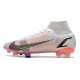 Nike Mercurial Superfly VIII Elite DF FG White Black Crimson Pink Blast