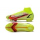 Nike Mercurial Superfly VIII Elite DF FG Volt Bright Crimson Black