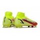 Nike Mercurial Superfly VIII Elite DF FG Volt Bright Crimson Black