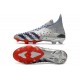 adidas Predator Freak + FG Shoes Silver Metallic Core Black Scarlet