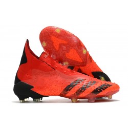 adidas Predator Freak + FG Shoes Red Core Black Solar Red