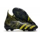 adidas Predator Freak + FG Shoes Black Yellow