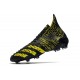 adidas Predator Freak + FG Shoes Black Yellow