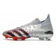 adidas Predator Freak.1 FG Cleat Silver Metallic Core Black Scarlet