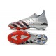 adidas Predator Freak.1 FG Cleat Silver Metallic Core Black Scarlet