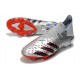 adidas Predator Freak.1 FG Cleat Silver Metallic Core Black Scarlet