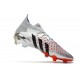 adidas Predator Freak.1 FG Cleat Silver Metallic Core Black Scarlet