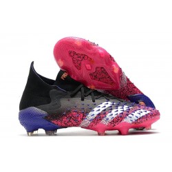 adidas Predator Freak.1 FG Cleat Core Black White Shock Pink