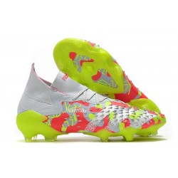 Antología visto ropa rifle adidas Predator Freak + FG Shoes Silver Blue Pink