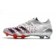 adidas Predator Freak.1 Low Cut FG Silver Metallic Core Black Scarlet