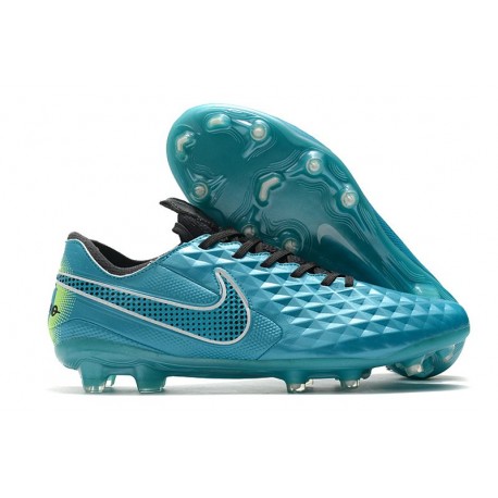 Leather Nike Tiempo Legend 8 Elite FG ACC - Aquamarine White Lime Glow