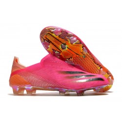 adidas X Ghosted + FG Superspectral - Shock Pink /Core Black /Screaming Orange