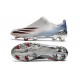 adidas X Ghosted + FG Showpiece - Silver Metallic /Core Black /Scarlet